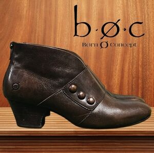 BORN | JESSEN LEATHER MID-ANKLE SPLIT BOOTIES
